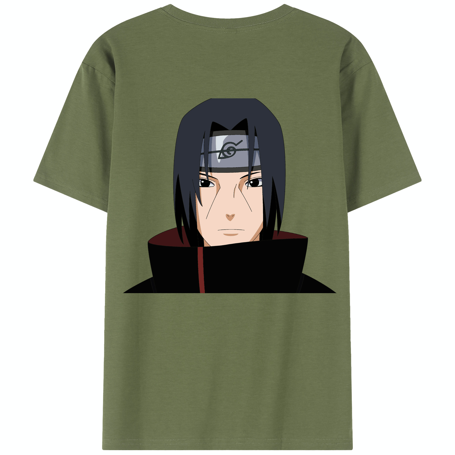 （画像用） NARUTO -ナルト- うちは イタチ Uchiha Itachi 綿100％半袖Tシャツ（背面プリント）